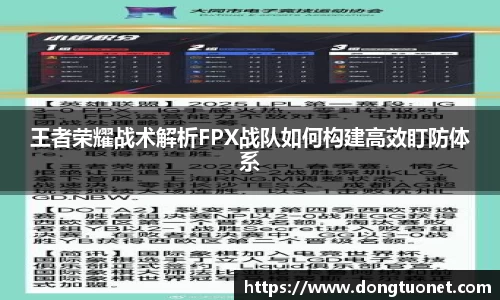 王者荣耀战术解析FPX战队如何构建高效盯防体系